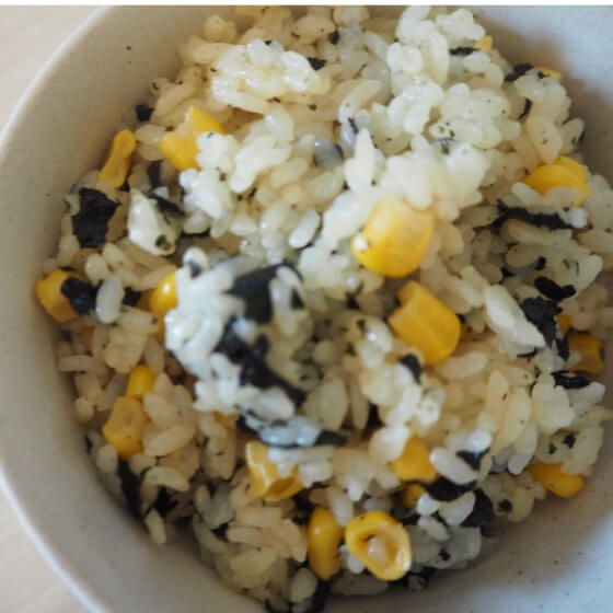 バターコーンこんがり醤油ごはん